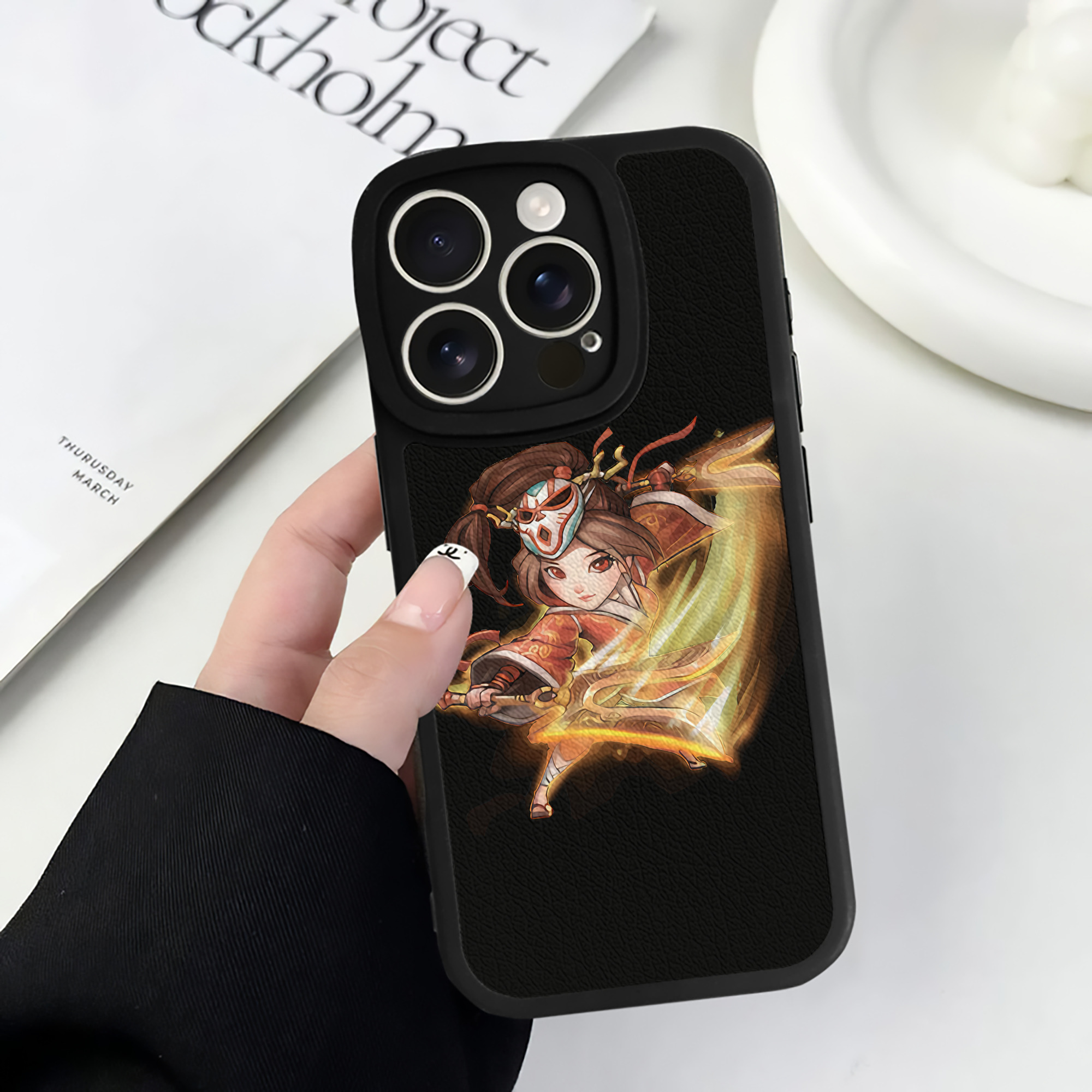 （画像用） リーグ・オブ・レジェンド League of Legends LOL 【iPhone 16シリーズ対応】シリコンスマホケース（レザー調） 材質：シリコン